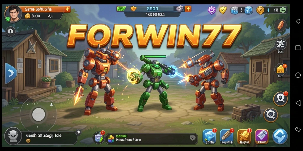 Tampilan gameplay FORWIN77 yang menarik dan mengasyikkan.