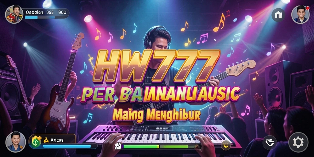 Tampilan gameplay HW777 yang dinamis dan penuh warna.