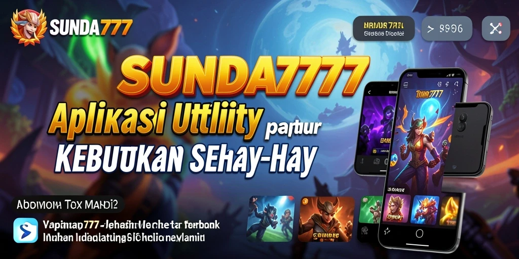 Tampilan antarmuka utama SUNDA777 dengan fitur Utility yang membantu sehari-hari.