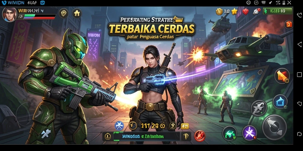Gameplay WINIDN yang menegangkan dan memikat dalam pertempuran strategi.